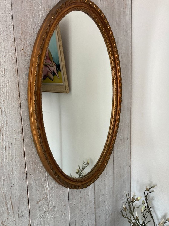 Miroir Ovale Ancien – Glass, Wood (photo 7 of 10)
