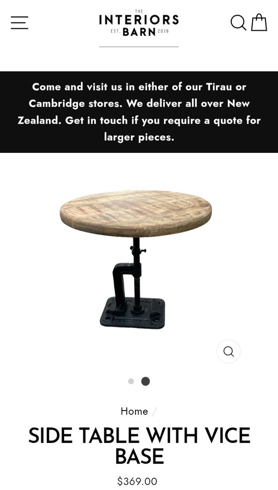 Image 1 of Industriële Spoorwegen bijzettafel sidetable Bibi cast-iron