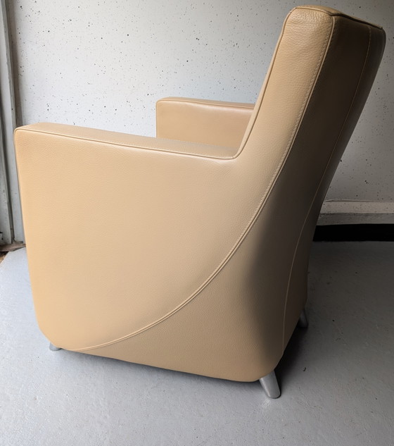 Image 1 of Poltrona in pelle Leolux Dolcinea color crema