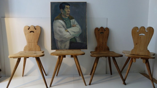 Brutalist farm chairs Tyrol 4