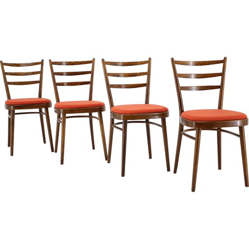 Set of 4 vintage chairs, Czechoslovakia 1965