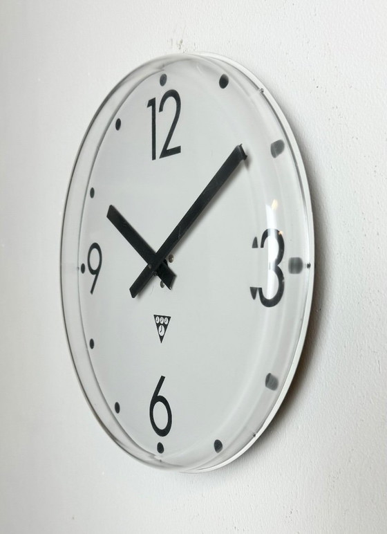 Image 1 of Vintage Office Wall Clock from Pragotron, 1980s