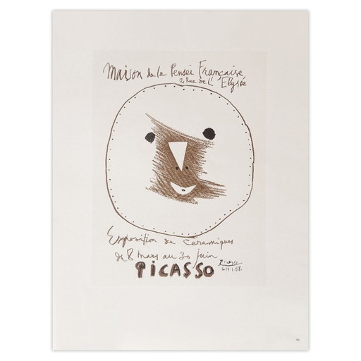 Pablo PICASSO AF 1958 - Picasso céramiques II poster 1959