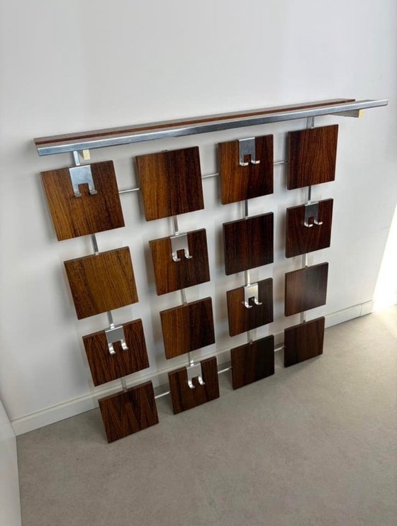 Image 1 of Rosewood veneer coat rack