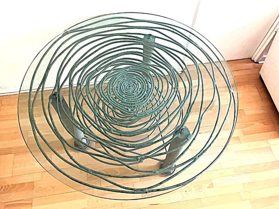 Image 1 of Sculptural coffee table – Unique piece by the artist Jean-Pierre Dussaillant