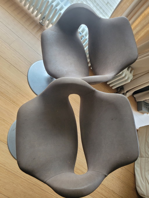 2 sedie vintage in stile spaziale