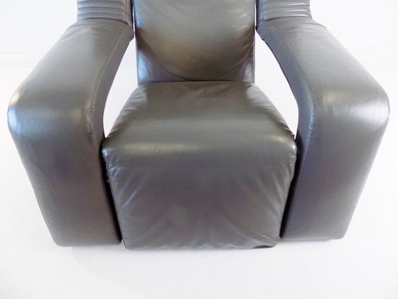 Image 1 of Brunati Kilkis Lounge-Sessel aus Leder von Ammanati & Vitelli
