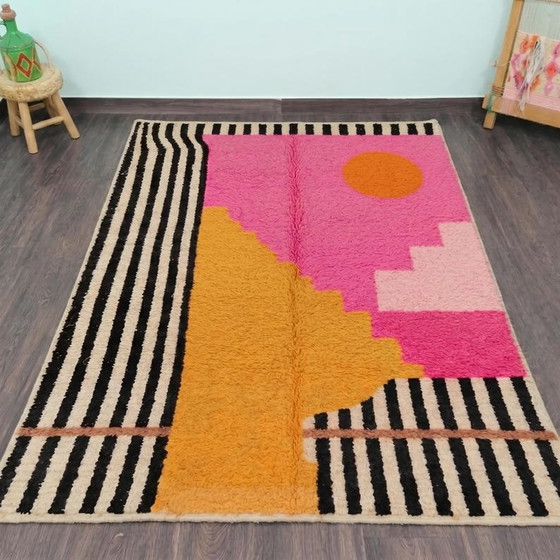 Magnífica Alfombra Bereber Multicolor 150/250cm – Wool (photo 3 of 5)