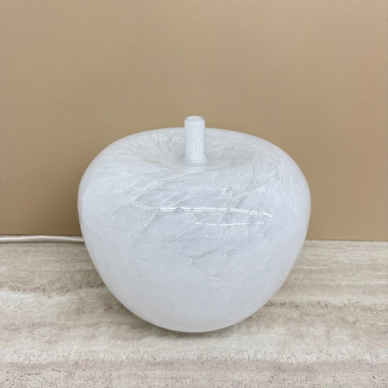 Image 1 of Vintage Eickmeier vintage glass table lamp apple shaped , 1970s