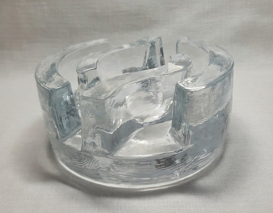 Image 1 of Chauffe-théière iconique La Vida – Verre cristal soufflé à la bouche, années 1970