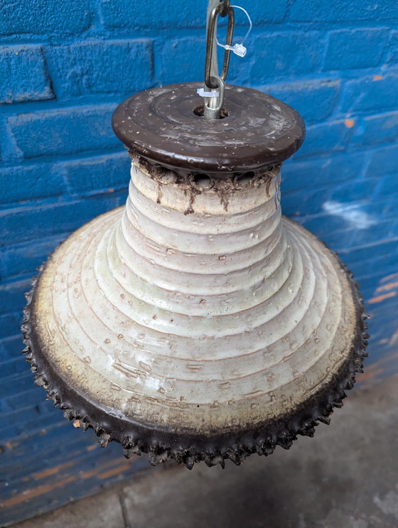Image 1 of Lampada a sospensione vintage in ceramica danese, anni '70