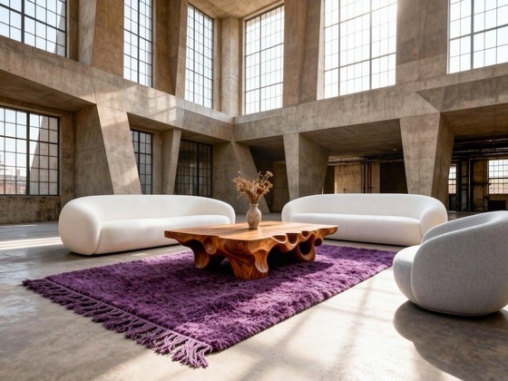 Image 1 of Berberkleed van natuurlijke wol, handgemaakt volgens traditionele methoden, 150/250 cm