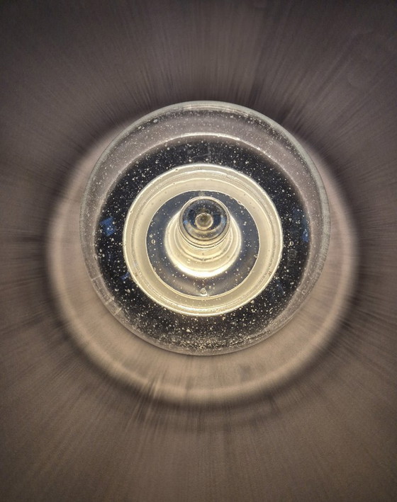 Image 1 of Glashütte Limburg 2921 Bubble-Glass Wall Lamp, E27, Ø 29 cm, Halo Effect Vintage.