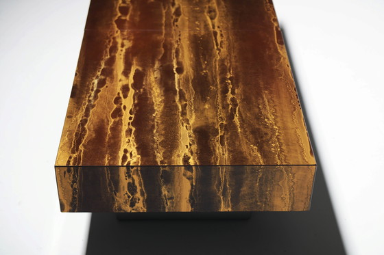 Image 1 of Very Rare Vintage Coffee Table 'Solaire Eruption' by Guy Lefevre France