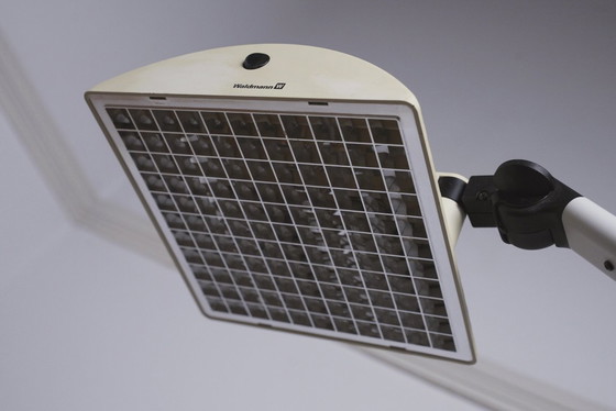 Image 1 of  Waldmann Adjustable Desk Lamp German Industrial Task Lamp Clamp Mount Articulated Office Light 