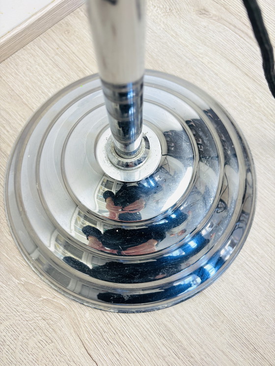 Image 1 of Lámpara de pie cromada Art Déco/de mediados de siglo, 1960