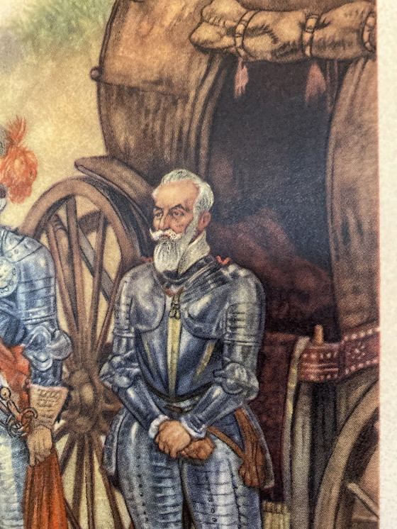 Image 1 of Schoolplaat slag bij Waterloo 