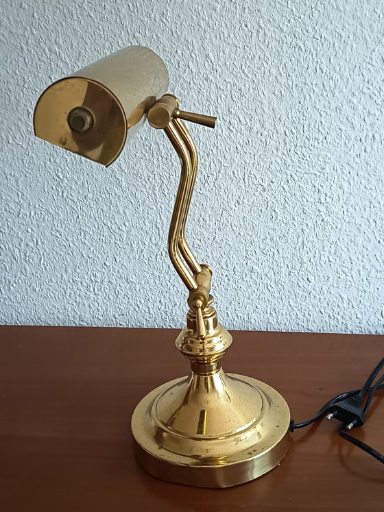 Bankierslamp - messing – Basco Lighting, Bureaulampen, Metal, Brass (photo 11 of 15)