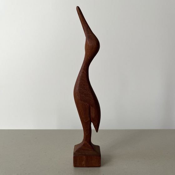 Image 1 of Pair of vintage Scandinavian bird figurines, teak, Sweden, 1960s/70s

