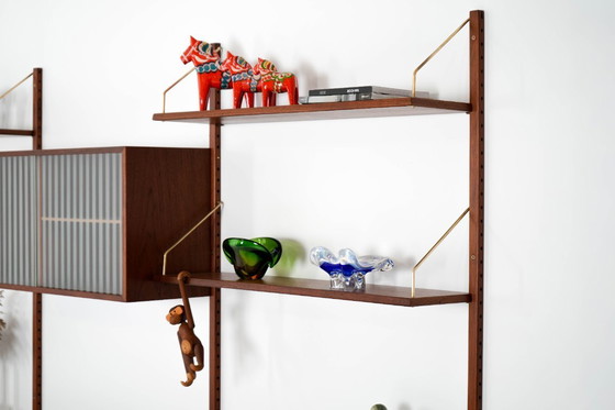 Image 1 of Teak modular shelving unit, Danish design, 1960s, manufactured by Hansen & Guldborg