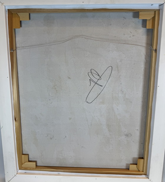 Image 1 of Set di 2 dipinti moderni - firmati B. W... - 55×65 cm