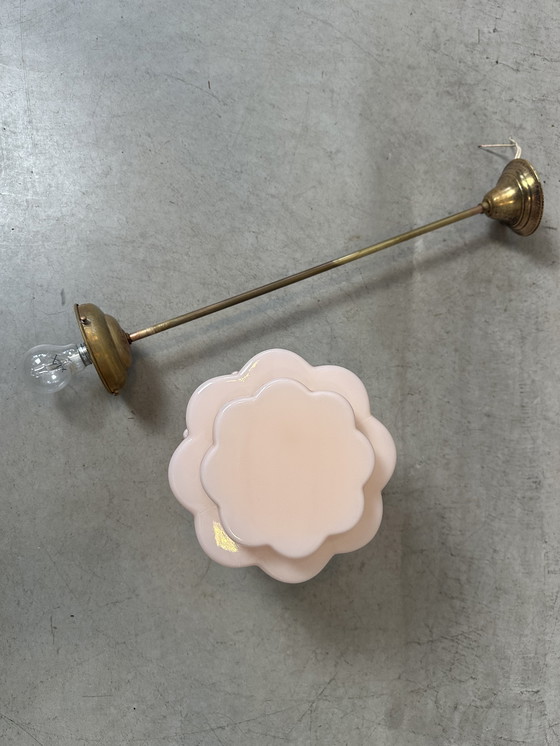 Image 1 of Lampada Art déco - opalina rosa
