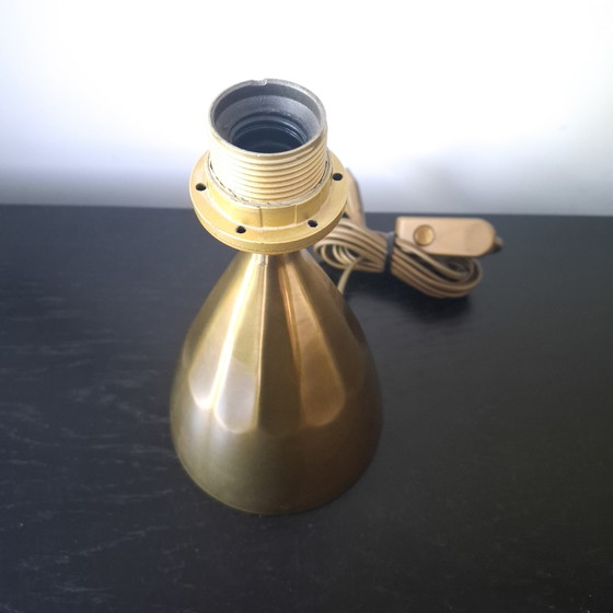 Image 1 of Vintage tafellampvoet art deco messing kleur