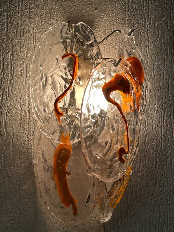 Image 1 of 2 Mid-Century wandlichten Vistosi Murano