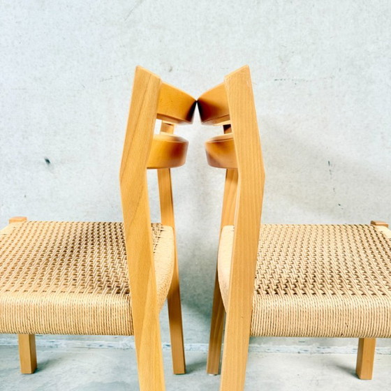 Image 1 of 4 sedie da pranzo Jl Moller Papercord