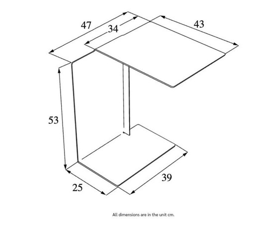 Image 1 of Tavolino Diana B – RAL 7012 (grigio basalto)