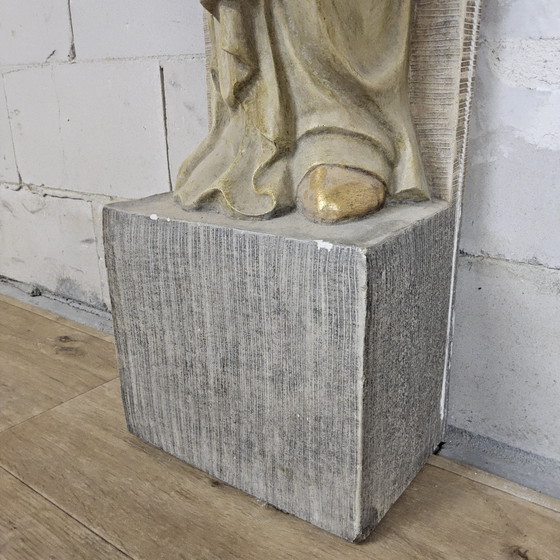 Image 1 of Neoklassieke gipsen Schouw met Kariatiden (blote vrouwen) klassieke schouw ^ Griekse stijl