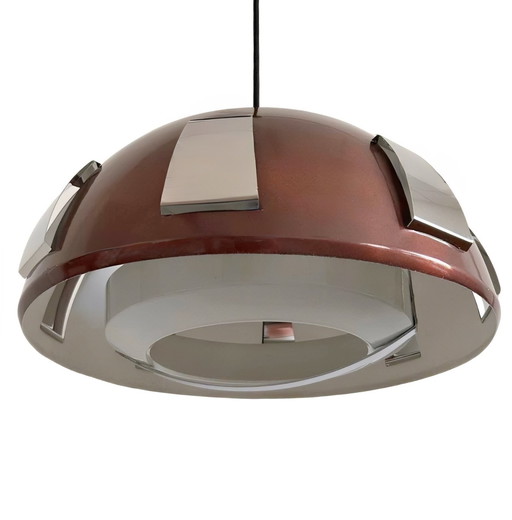 Space age pendant lamp Lakro Amstelveen Sputnik 1970's