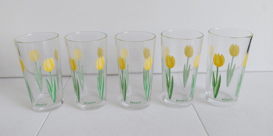 Coffret Renault X Luminarc – Carafe, 5 verres, années 1970/1980 – Luminarc - Renault, Verres et carafes (photo 7 of 10)