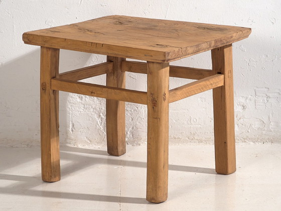 Mesa baja cuadrada antigua (c.1900) #6, Mesas de centro, Madera, Marrón, Rustic (foto 21 de 22)