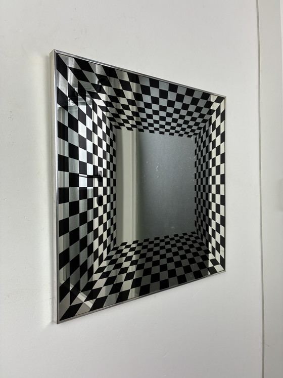 Specchio Vintage Op Art Deknudt – Chrome, Glass (photo 5 of 15)