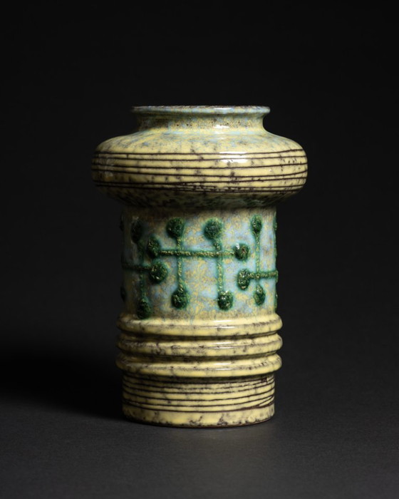 Image 1 of Ceramic Vase VEB Haldensleben East Germany GDR DDR 1960s–1970s EGP MCM Space-Age