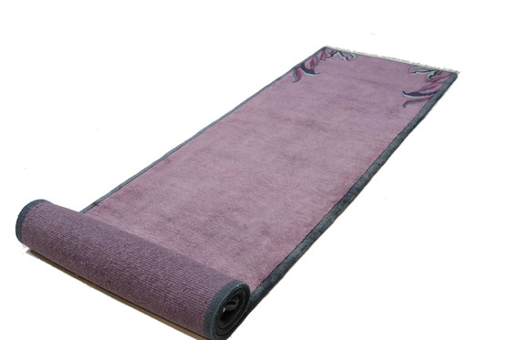 Image 1 of Alfombra de diseño moderno de Nepal 343 x 86 cm