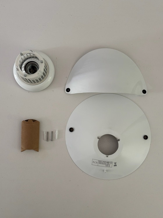 Giovi wandlamp van Achille Castiglioni voor Flos, 1982, wit gelakt metaal, vintage verzamelobject (photo 15 of 15)