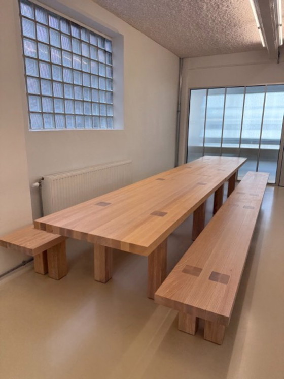 Image 1 of 2 max table by HEM + benches