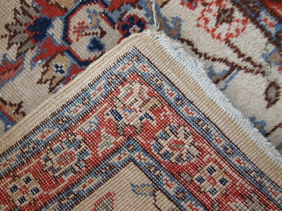 Image 1 of Handmade vintage Pakistani Lahore rug 2.5' x 4.6' (77cm x 141cm) 1950s