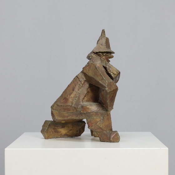 Image 1 of “Starke Jâan” Sculpture in Welded Steel by Louk van Meurs, Netherlands, c. 1970s