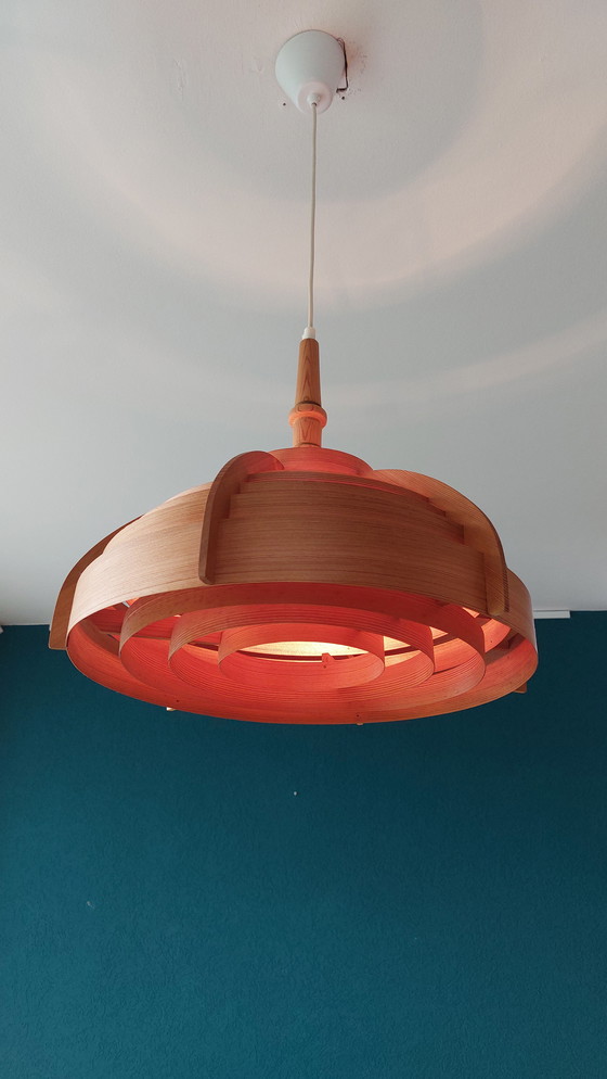 Image 1 of Vintage Lamella Pendant Lamp H.A. Jakobsson 1960's