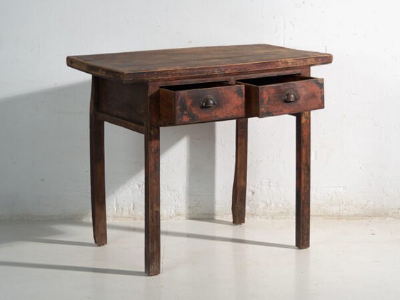 Consolle cinese antica con cassetti in legno laccato – Cina, circa 1900 – Console, Iron, Industrieel (photo 22 of 40)