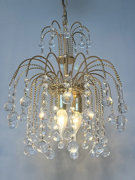 Image 1 of branded SWAROVSKI STRASS chandelier pendant lamp vintage