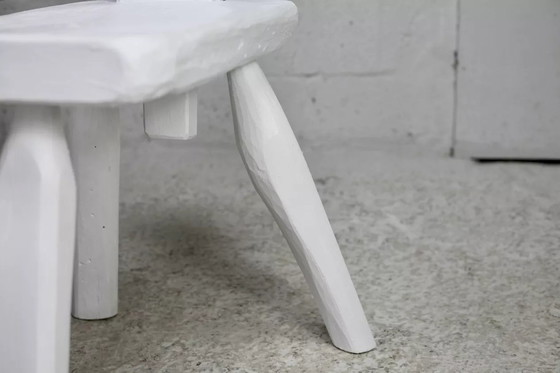 Image 1 of 2 sedie a treppiede, sedili Gouge, brutalisti