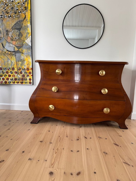 Image 1 of Cassettiere Valenti “Bruselas” – Design di lusso spagnolo 2004 – Dettagli in legno lucidato e ottone