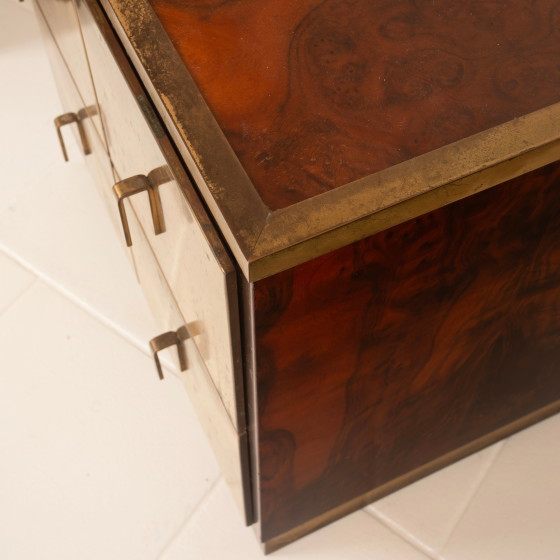 Aldo Frigerio & Luciano Frigerio Tables de nuit Bagdad en ronce de noyer et laiton – Brass (photo 11 of 24)