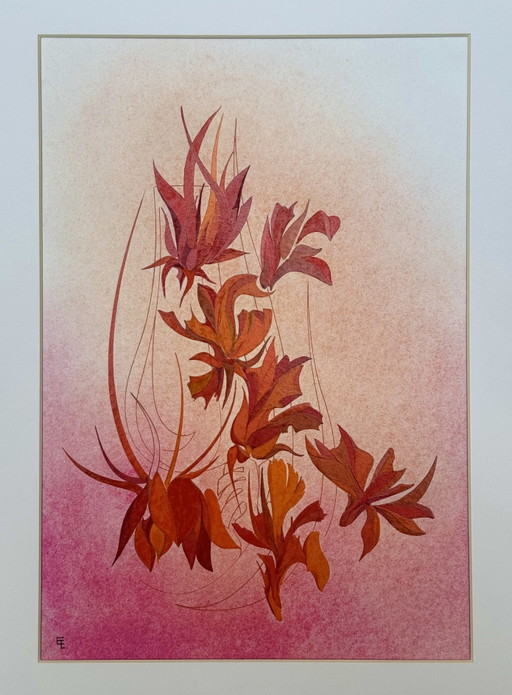 Composición floral (1970) - Eugène Eechaut (1928-2019)