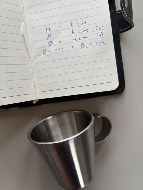 Image 1 of 7x RVS espresso kopjes 