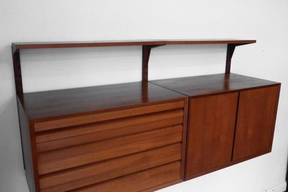 1/2 Poul Cadovius Royal System Credenza Cassetto Scaffale Teak – Scaffali a muro, Legno (photo 13 of 20)